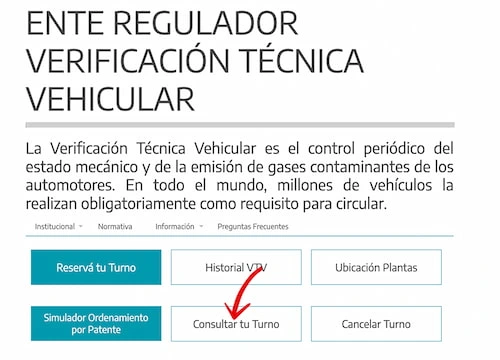 cambiar turno vtv junin