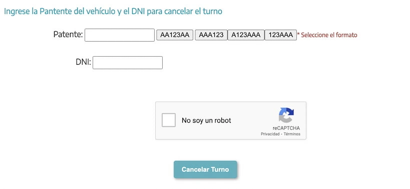 anular turno vtv junín